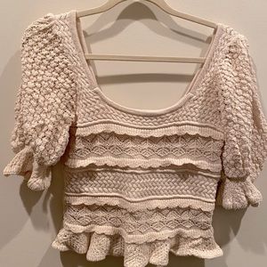 Zara Crochet Top NWOT